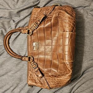 Coach Sophia Satchel with Crocodile Texture